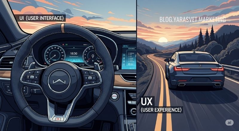 Що таке UI та UX на прикладі аналогії з автомобілем